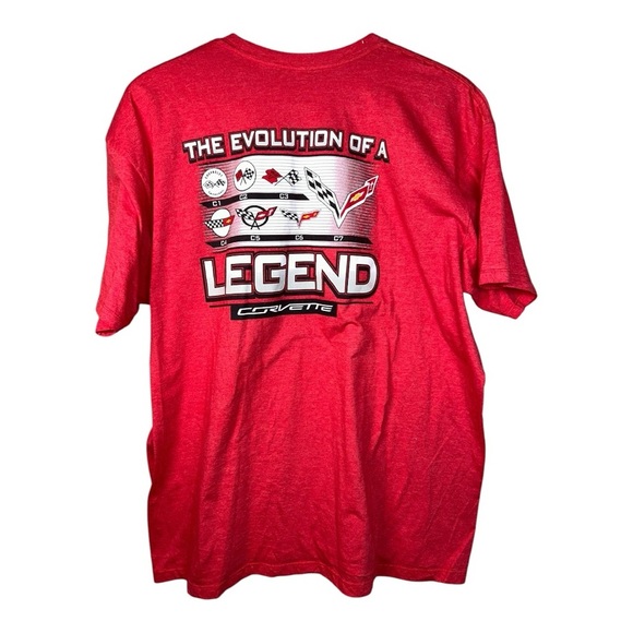 C7 Corvette EVOLUTION OF A LEGEND Men’s Short Sleeve Tee T-Shirt size XL - Picture 2 of 12
